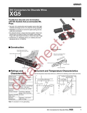 XG5S-1501 datasheet  